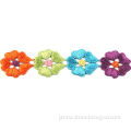 Colorful Embroidered Lace Trim, Comes at 2.5cm, Various Designs are Available